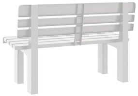 Banco de jardim 110x52x71 cm polipropileno branco