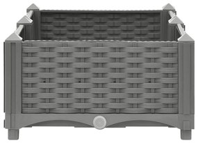 Canteiro elevado 80x40x23 cm polipropileno