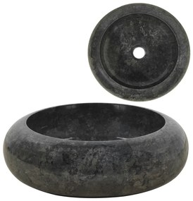 142766 vidaXL Lavatório 40x12 cm mármore preto