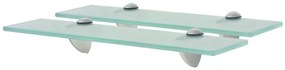 Prateleiras flutuantes 2 pcs vidro 40x20 cm 8 mm