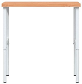Bancada retangular 100x60x(73-99,5) cm madeira de faia maciça