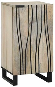 vidaXL Buffet Branco 40 x 33 x 75 cm Madeira de mangueira maciça