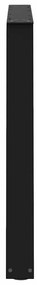 Pernas para mesa de jantar em V 3 peças, preto, 90x(72-73,3) cm, aço