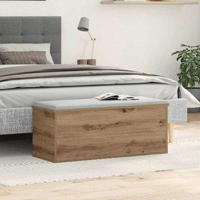 vidaXL Caixa de Armazenamento Carvalho Artesanal 90 x 35 x 35 cm