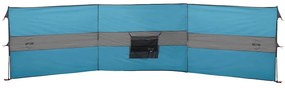 Corta-vento de campismo 490x123 cm impermeável azul