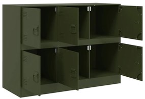 Aparador 99x39x73 cm aço verde azeitona