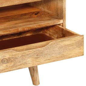 Móvel de TV 110x30x41 cm madeira de mangueira maciça
