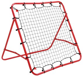 vidaXL Rede de ressalto para futebol ajustável 100 x 100 cm