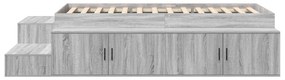 Cama de Armazenamento Cinzenta Sonoma 75x190 cm