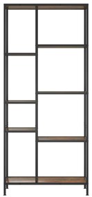 Estante 80x30x180 cm aço e derivados de madeira