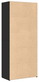 Armário alto 80x42,5x185 cm deriv. de madeira preto