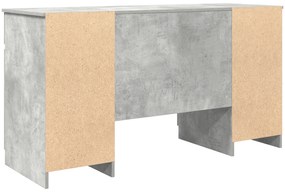 Escrivaninha vidaXL Cinza Concreto 140x49x76 cm Madeira Composta