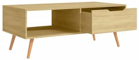 Mesa de centro 100x49,5x43 cm derivados madeira carvalho sonoma