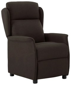 Poltrona Reclinável vidaXL Marrom Escuro 67,5x93,5x101,5 cm Tecido