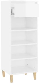 Sapateira 40x36x105 cm derivados de madeira branco brilhante