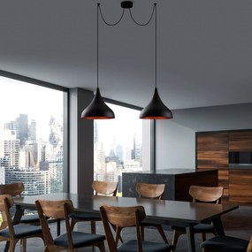Candeeiro de Teto Berceste – Preto – Diâmetro 131 cm x Altura 127 cm