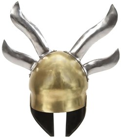 Capacete de soldado grego réplica LARP aço bronze