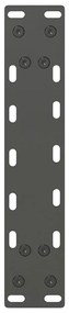 Pés para mesa de centro antracite 2 peças 40x(30-31) cm aço
