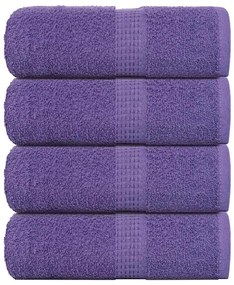 Toalhas de bidé 4 pcs 30x50 cm 360 gsm 100% algodão roxo