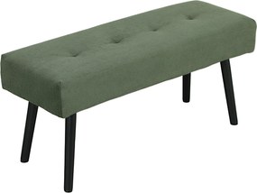 Banco de Fim de Cama, 100 x 36 x 45 cm, Assento Acolchoado, Verde