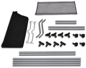 Separadores de roupa suja com sacos 2 pcs preto e cinzento