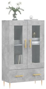 Aparador alto 69,5x31x115 cm derivados de madeira cinza-cimento