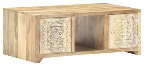 Mesa de centro 90x50x35 cm madeira de mangueira maciça