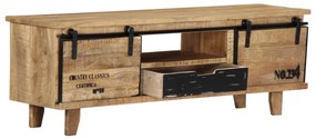 Móvel de TV 120x30x40 cm madeira de mangueira maciça