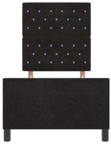 Cama vidaXL Preta 80x200 cm Veludo