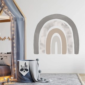 Autocolantes de parede arco-íris em castanho e cores terra