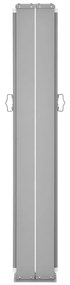 Toldo lateral retrátil 160x600 cm preto