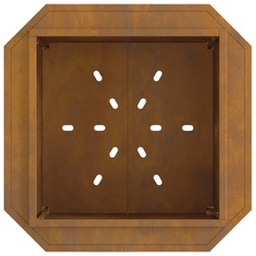 Fogueira Sem Fumaça vidaXL 58x58x51 cm em Aço Envelhecido