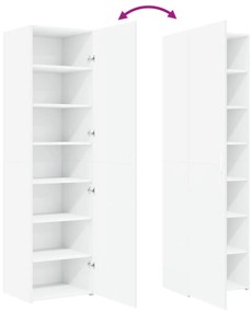 Armário alto 50x42,5x185 cm derivados de madeira branco