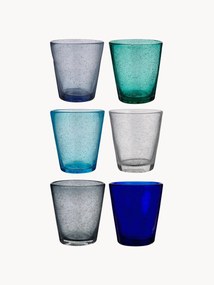 Copos artesanais com bolhas de ar Cancun, conjunto de 6