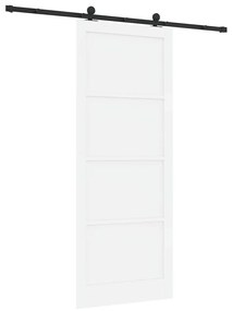 Porta Deslizante vidaXL com Conjunto de Hardware 'ORKDAL'Branca de Mad