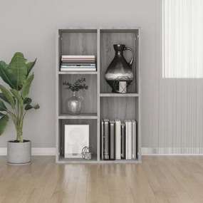 826612 vidaXL Estante/aparador 50x25x80 cm derivados madeira cinzento sonoma