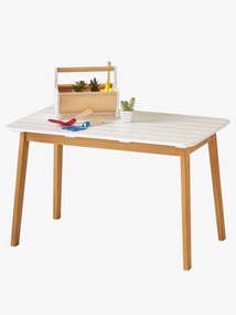 Mesa outdoor/indoor Montessori, Tropicool branco claro bicolor/multicolo