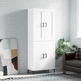 vidaXL Armário alto 69,5x34x180 cm derivados de madeira branco