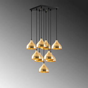 Candeeiro Chandelier Tattoo – Dourado – 63 x 63 cm