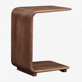 Mesa Lateral De Madeira Tinsley 35x40 Cm Castanho-acácia Escuro - Sklum