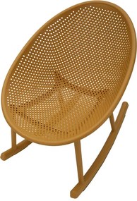 CADEIRA BALOIÇO IBIZA ROCHING 66X88X80 CM (ALTURA DO ASSENTO 38 CM) AMARELO