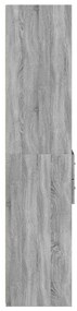 Armário alto 40x42,5x185 cm derivados de madeira cinza sonoma
