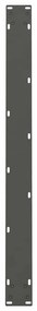 Pés para mesa de jantar antracite 2 peças 100x(72-73) cm aço