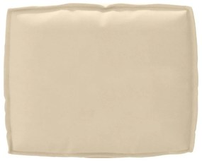 Capa de Almofada para Encosto Bege 50x40x12 cm em Tecido Oxford