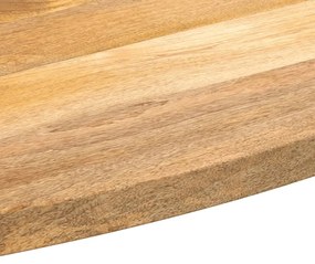 Tampo de mesa oval 110x50x2,5 cm madeira de mangueira maciça