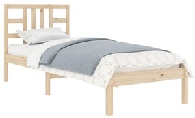 Estrutura de cama solteiro 90x190 cm madeira maciça