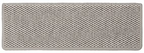 Tapetes escada adesivos aspeto sisal 15pcs 65x21x4 cm prateado