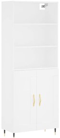Armário alto 69,5x34x180 cm derivados de madeira branco