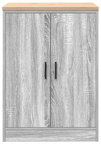 Armário de arrumação de garagem cinzento sonoma 60x51x85 cm