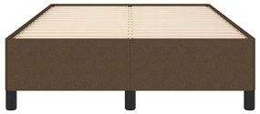 Estrutura de cama sem colchão 120x190cm castanho escuro